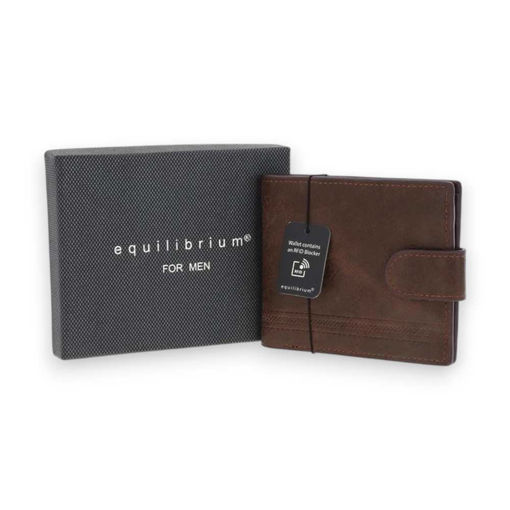 Picture of MENS EMBOSSED BROWN WALLET